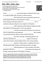 Educational activities with the topic "Patrick White's Literary Legacy ...